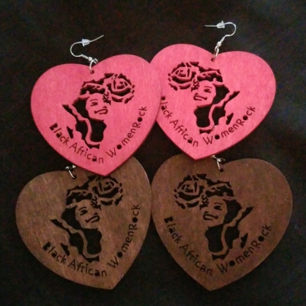 Gorgeous Ethnic Carved Wooden Earrings! SALE TODAY